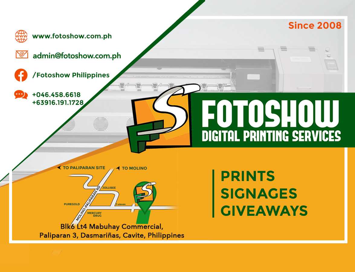 Fotoshow - Digital Printing, Tarpaulin Print, Signages and Giveaways