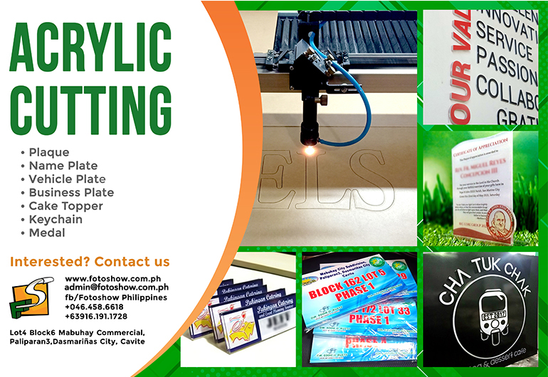 Laser Acrylic Cutting and Engraving Philippines